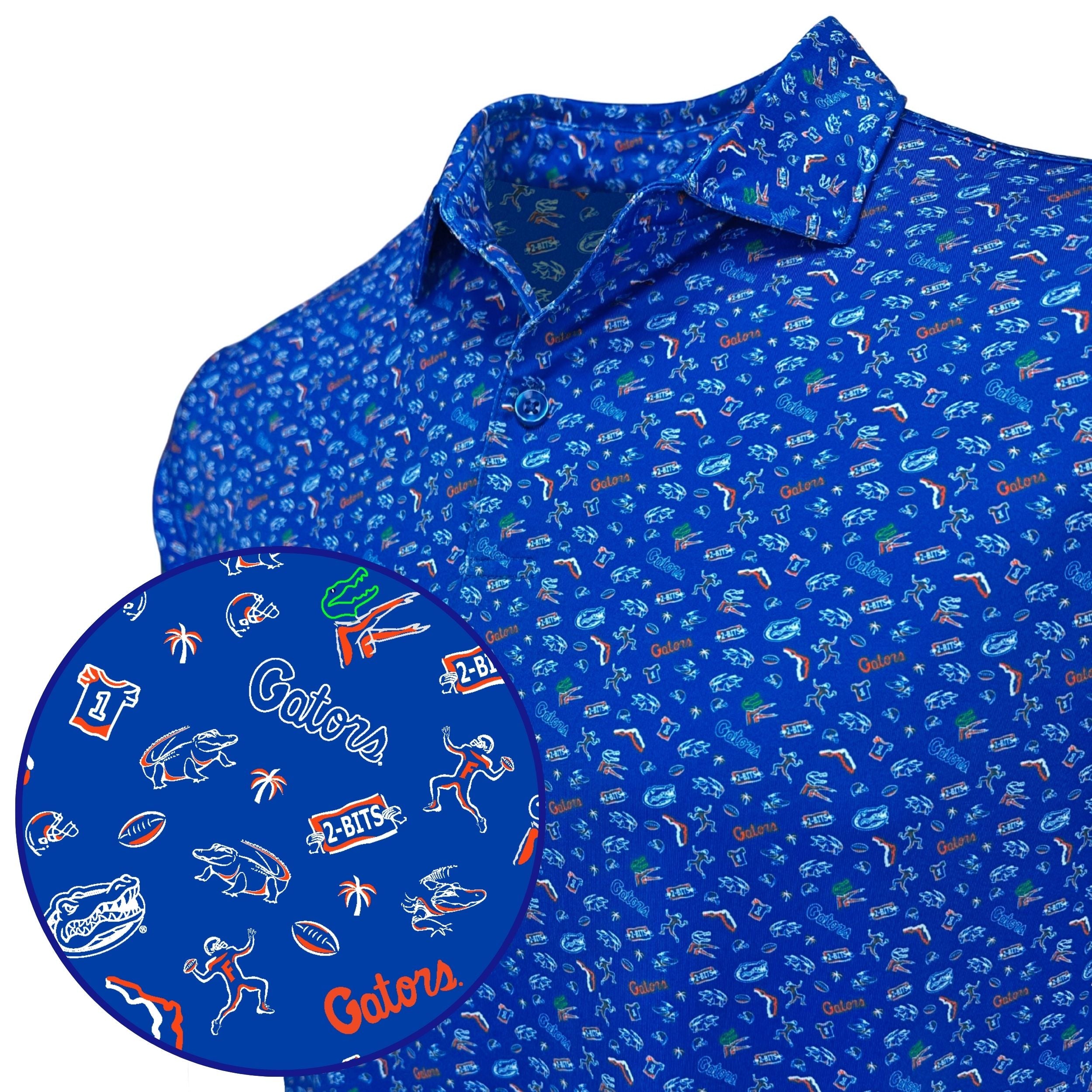 The UF Swamp Saturday Print Polo